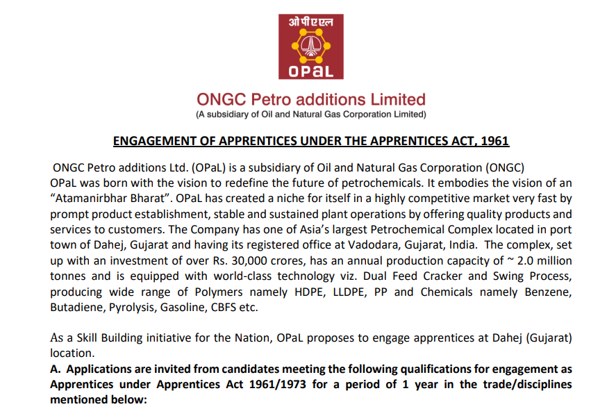 ONGC Petro Additions Limited Recruitment Apprentice 38 Posts 2024.png